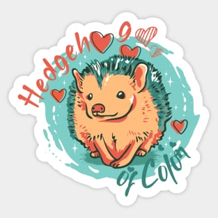 Hedgehog Of Color Sticker